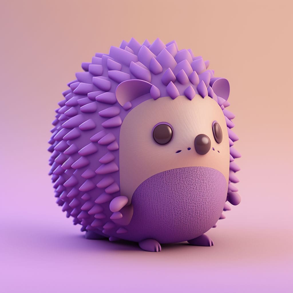 Tiny Cute Hedgehog